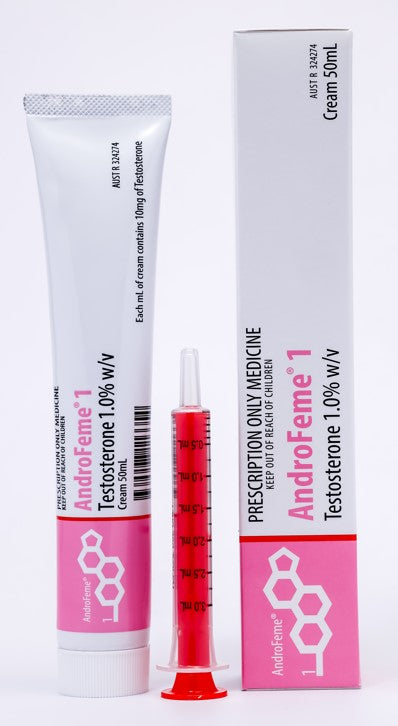Androfeme testosterone cream for women 50ml with syringe