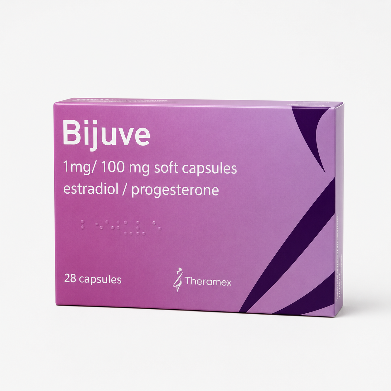 Bijuve 1mg/100mg soft capsules containing 28 capsules