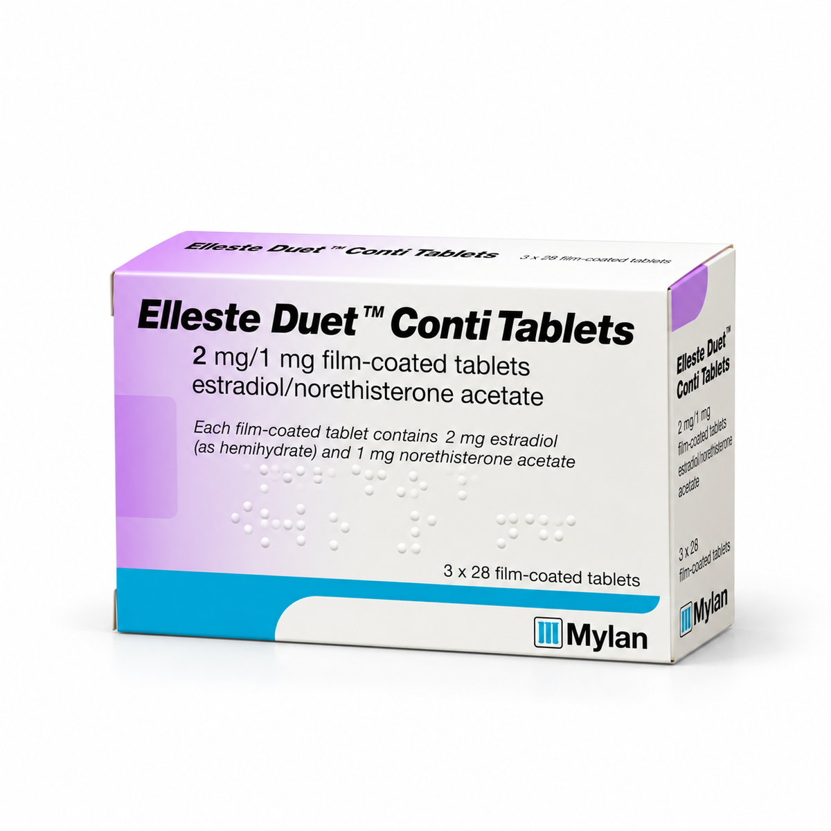 Elleste Duet Conti Tablets 1mg film coated tabets 3x28 tablets