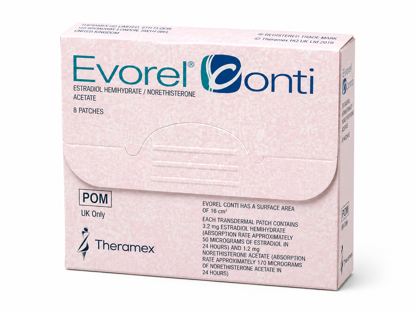 Evorel Conti 8 patches 3.2mg per patch