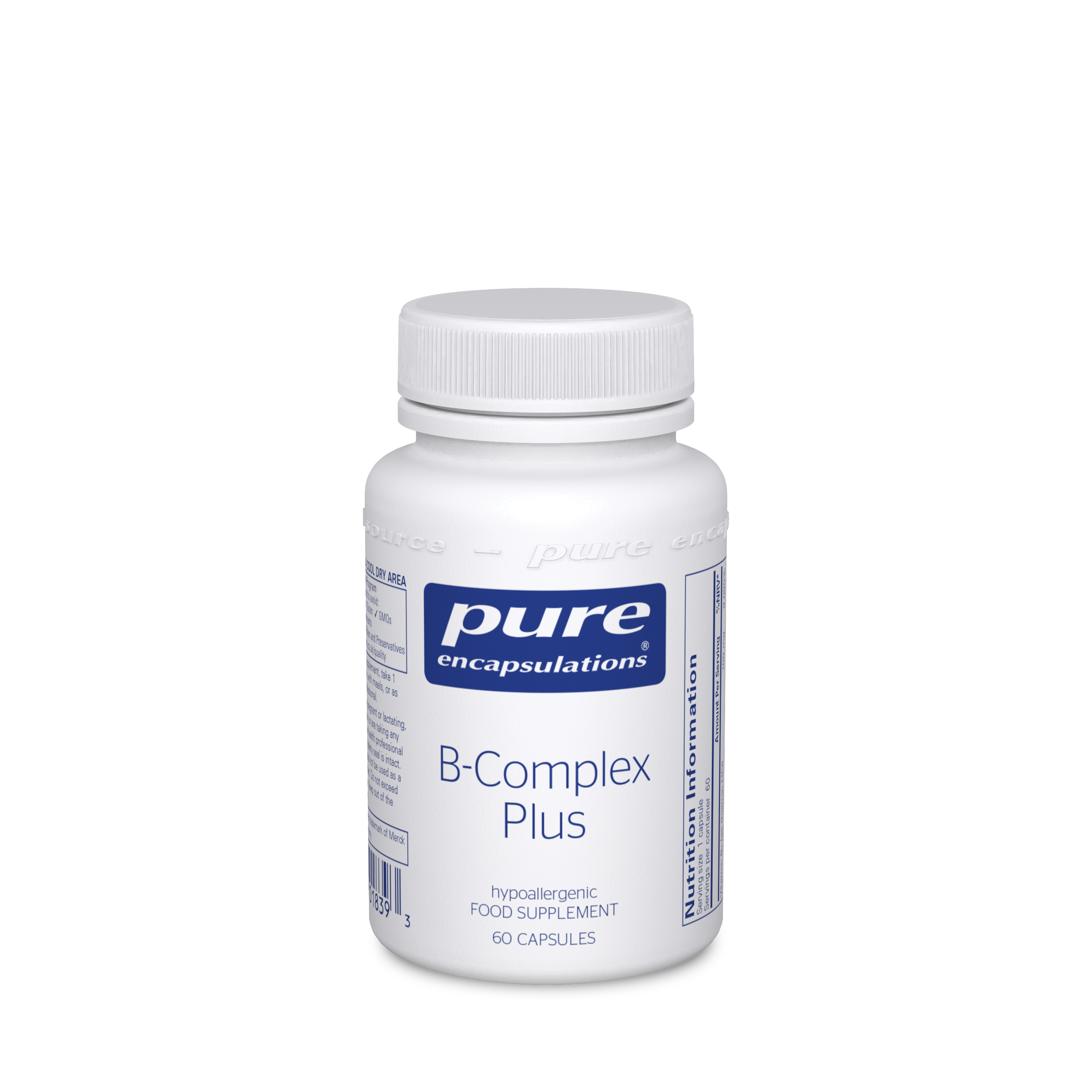 Pure encapsulations B-Complex Plus 60 capsules