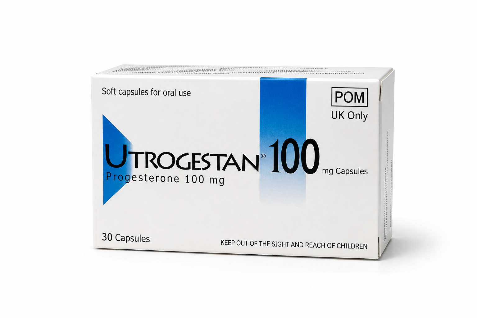 Utrogestan 100mg capsules packaging
