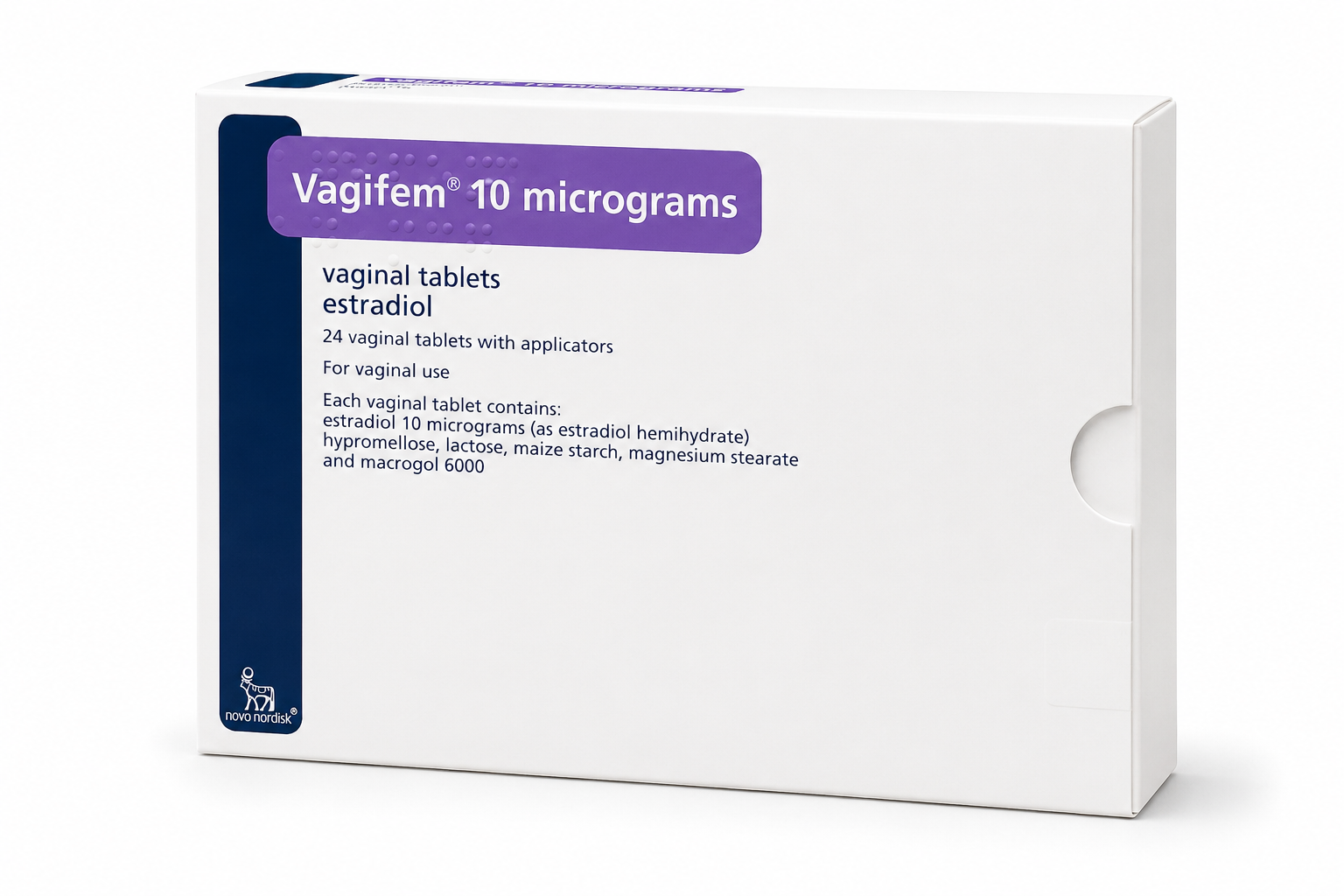 Vagifem 10 microgram vaginal tablets pack
